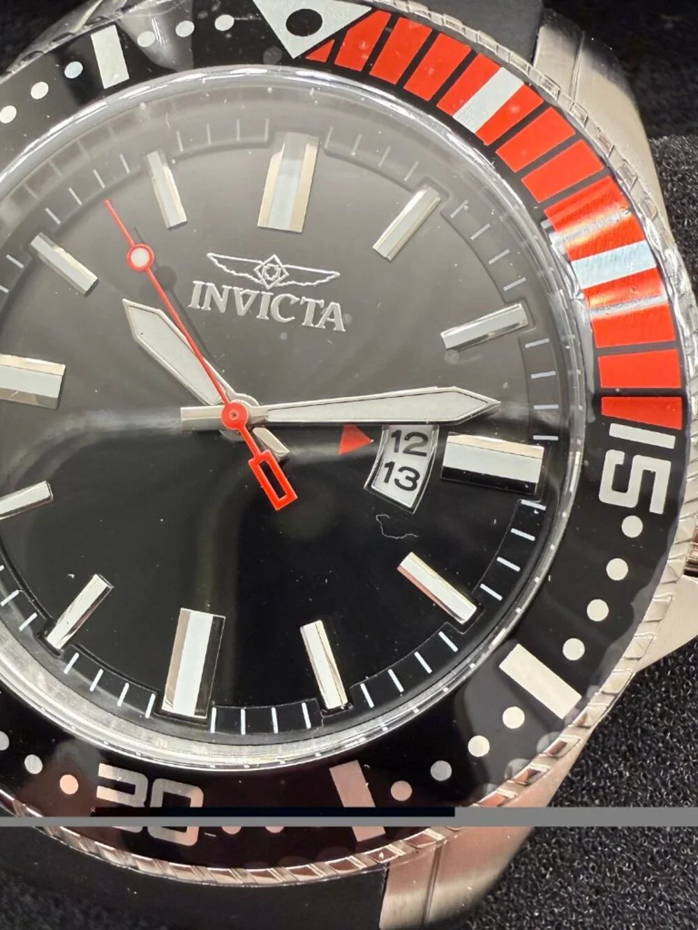 $249 Invicta Pro Diver Vigorum Men's Black Dial 48mm Quartz Watch (30742) NIB